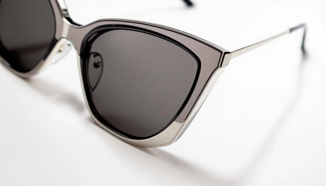 A pair of eco-friendly oversized cateye sunglasses by Burberry.