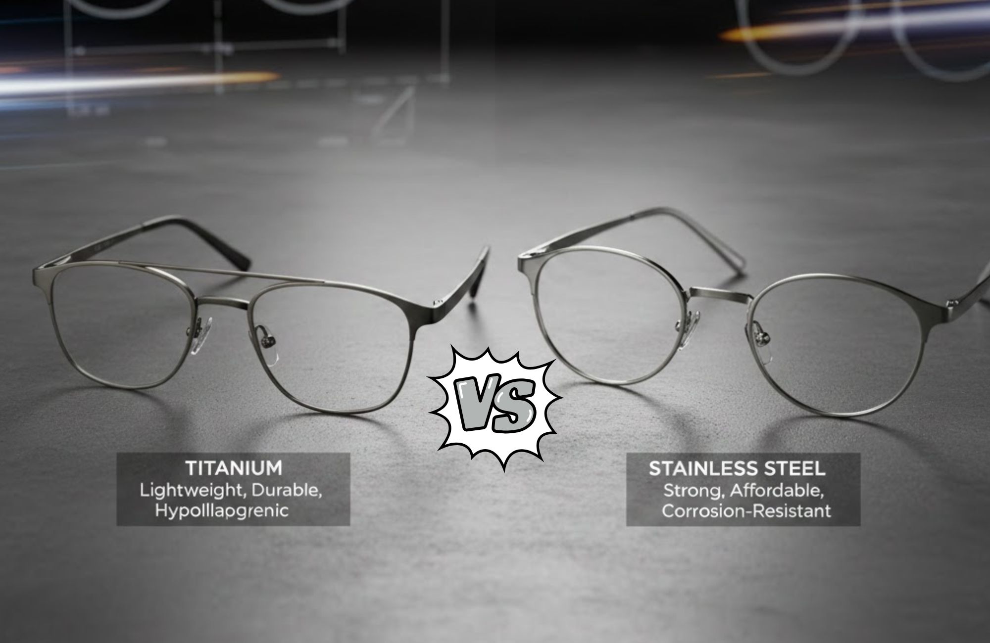 Titanium vs. Stainless Steel Eyeglass Frames: A Clear Guide