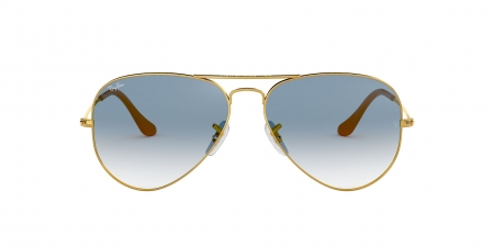 RB3025K Aviator Gold Plated Sunglasses