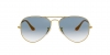 RB3025K Aviator Gold Plated Sunglasses