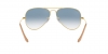 RB3025K Aviator Gold Plated Sunglasses