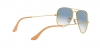RB3025K Aviator Gold Plated Sunglasses